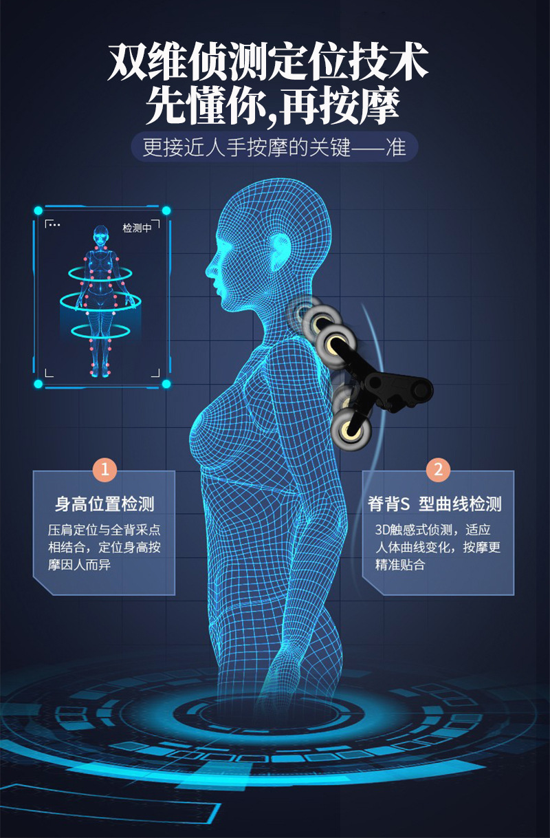 按摩椅太空仓AI机械手sl导轨小腿揉搓家用全身厂家货源豪华按摩椅详情4