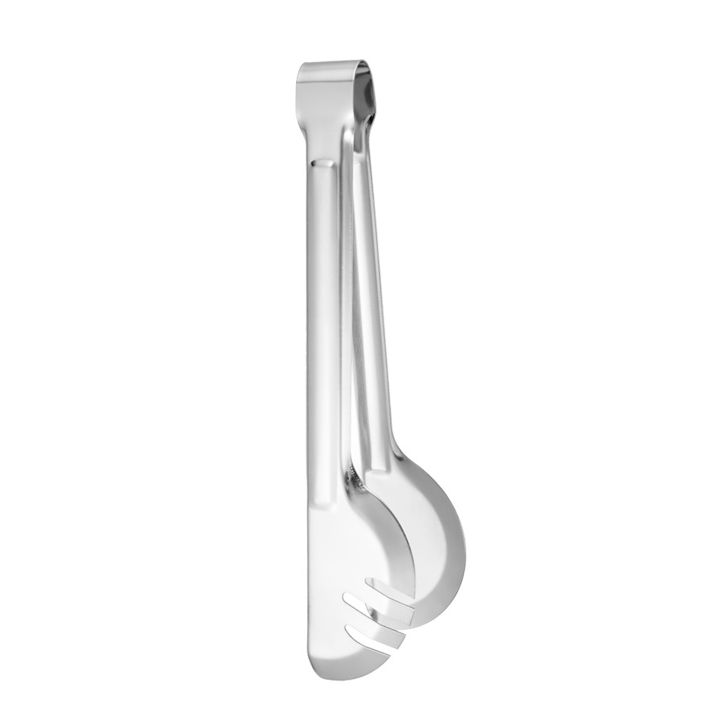 Amazon Public Services stainless steel food tongs, mirror-polished gold-plated black steak tongs, semi-round bread tongs pic 11