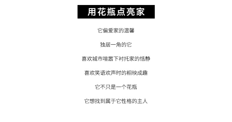 宇行玻璃北欧彩色玻璃花瓶客厅百合花玫瑰水养水培花插餐桌装饰摆件水晶花瓶详情3