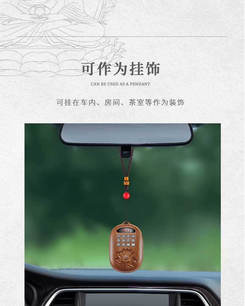 小型迷你便携式复古挂脖播放机插卡音响充电24小时循环音乐播放器详情10