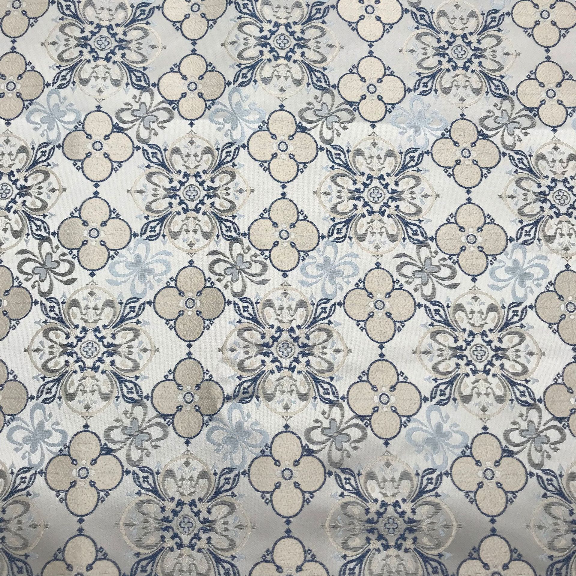 国潮现货色织宋锦中式马甲国风布料八达纹藻井竹叶提花仿宋锦旗袍面料详情21