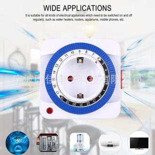The mechanical timer household smart timing socket operates in a 24-hour cycle, with the timer switch automatically cutting off the power supply pic 23