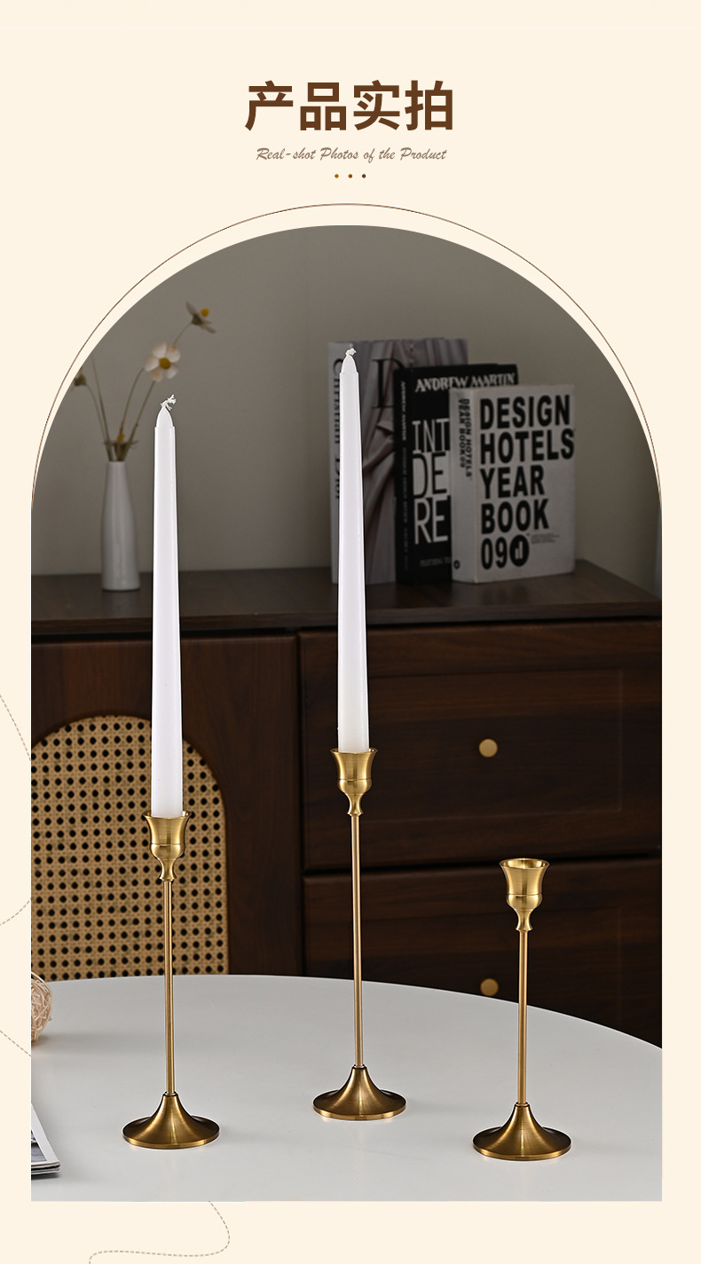 Light luxury style metal candlestick, candlelight dinner, single-head design, creative and romantic date. Direct supply from the manufacturer pic 6