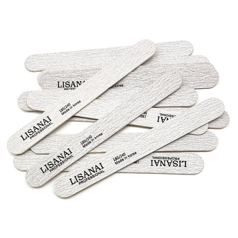 Short, straight wood veneer file, sandpaper, nail shaping, dust and sand, professional manicure 12.7, nail grinding and sanding shanilak pic 7