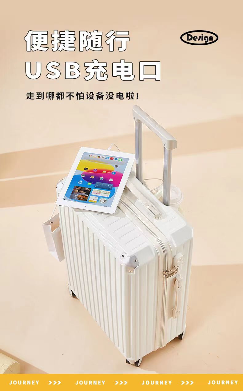 New luggage, swivel wheel handle suitcase, leather case, fashionable travel case for boys and girls, large-capacity password case pic 10