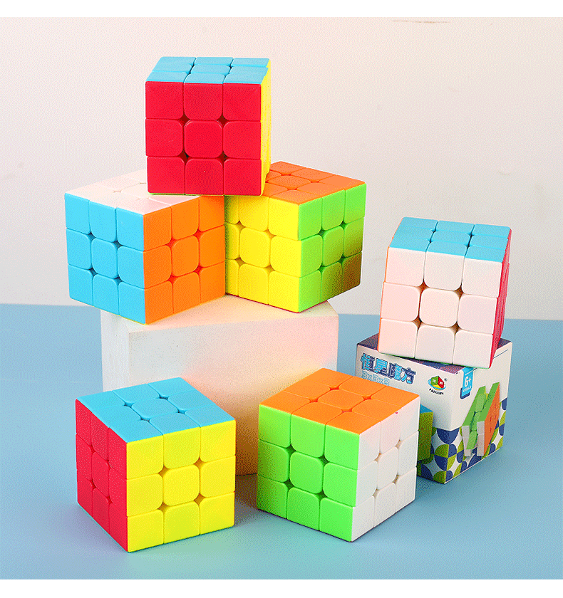 Cubo rubik de tercer orden competencia para niños cubo rubik suave cubo de tercer orden desarrollo intelectual cubo rubik despresurizado fábrica de juguetes venta al por mayor pic 9