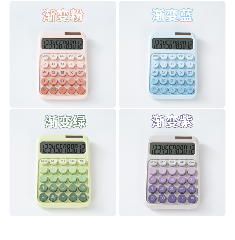 Wholesale solar calculator, high appearance level, dopamine office goddess model, computer, financial accounting, special for students pic 6
