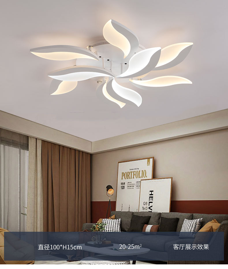 Postmodern minimalist LED ceiling lamps, personalized and creative living room lighting fixtures, grand master bedroom, study lamps, dining room lighting fixtures pic 8