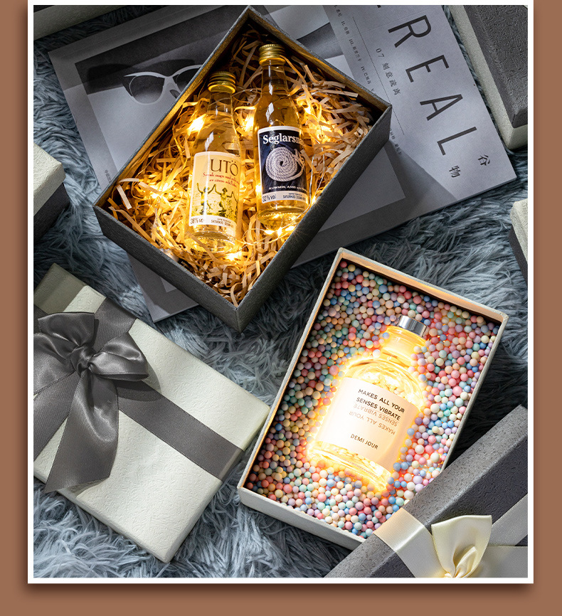 现货天地盖礼品盒韩版蝴蝶结礼物盒长方形精美创意包装盒伴手礼盒详情11