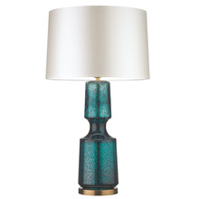American-style creative ceramic gourd table lamp, bedside lamp, retro living room and study decorative lamp, simple American-style lighting fixtures, European style pic 1
