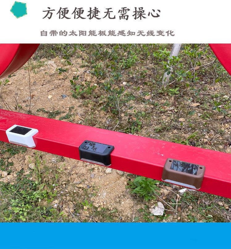 Solar wall lamps, outdoor solar upper and lower wall lamps, semi-circular fence lamps, convex mirror floodlights, garden night lights pic 3