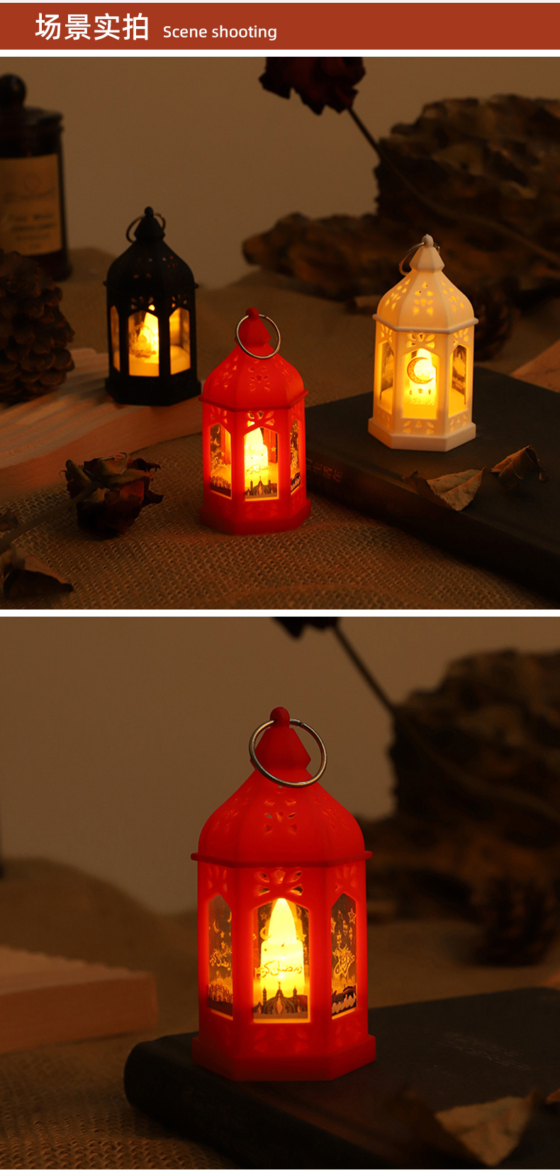 中欧复古烛台现代简约欧式风灯城堡蜡烛台万圣节气氛布置烛台摆件详情3