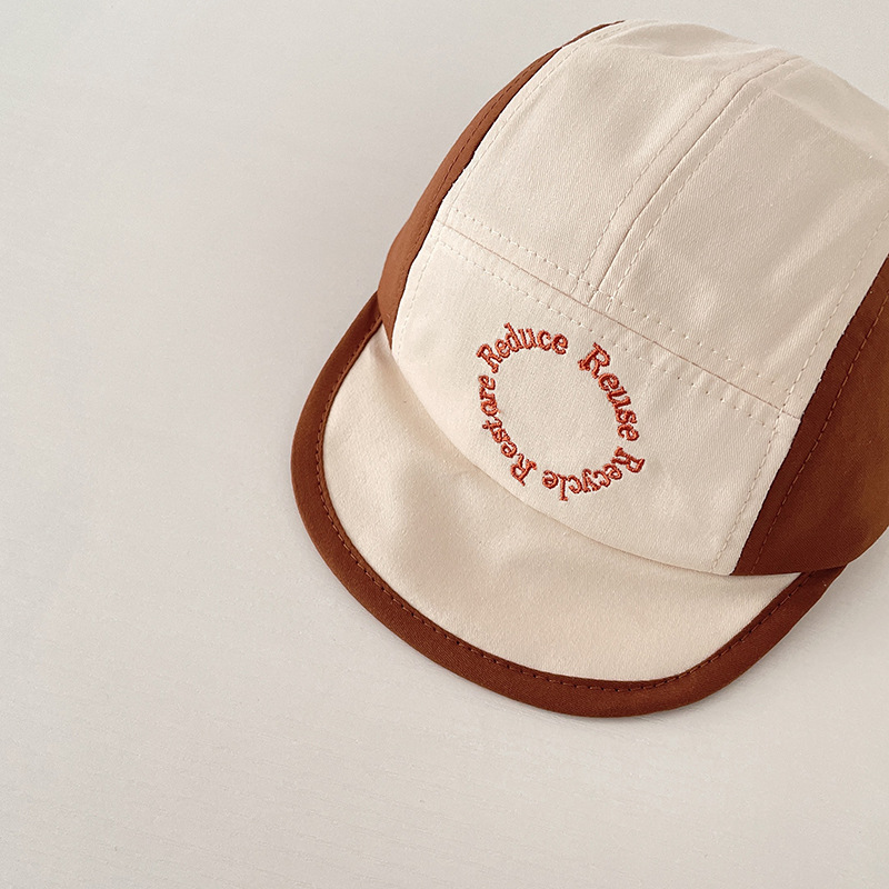 Baby baseball caps, spring pure cotton caps for infants, boys and girls, Korean-style color-blocked spring and autumn soft brim baseball caps pic 16