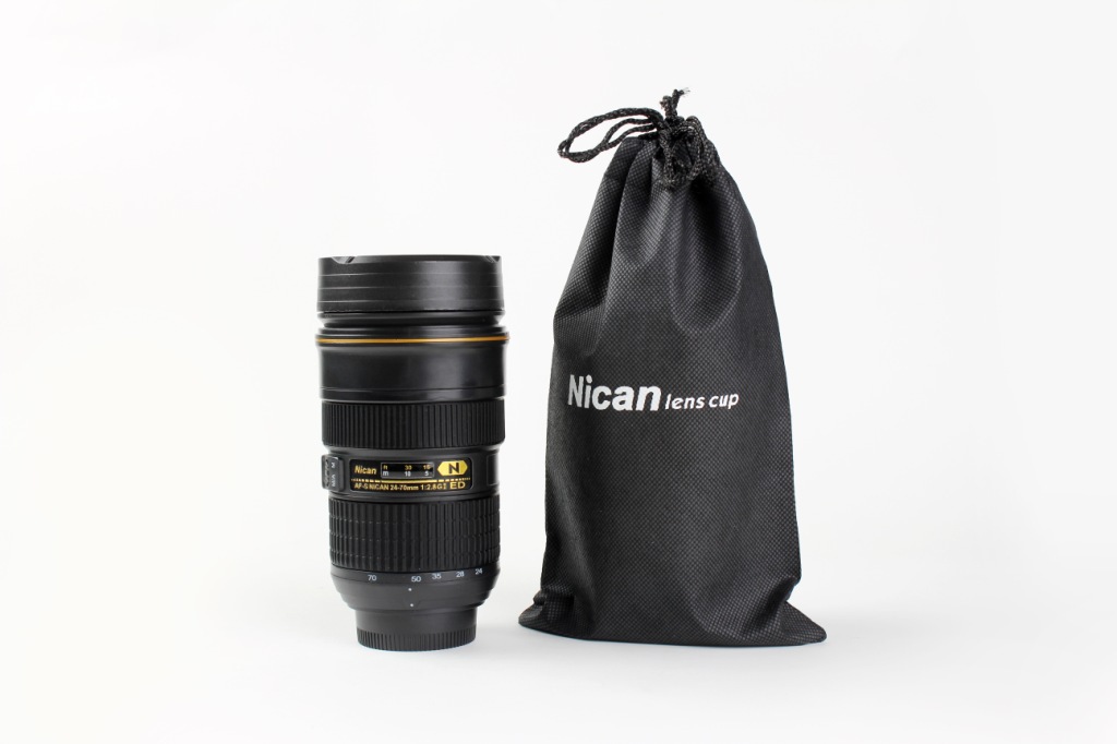 Simulated Nican telescopic lens cup, single-lens reflex camera water cup, food-grade material, portable and personalized water cup pic 9