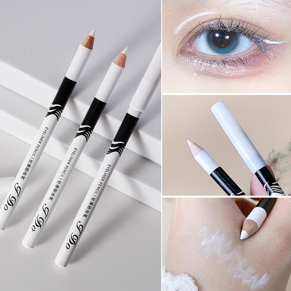 J.go white eyeliner pen highlights and brightening, easy to color, no smudging, waterproof and sweat-proof, affordable for students and beginners pic 6