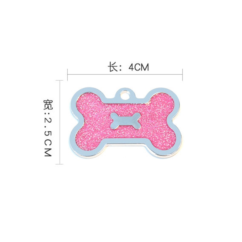 Spot metal aleación de zinc doble hueso forma dog tag id productos para mascotas goteo colgante rotulación láser identificación pic 12