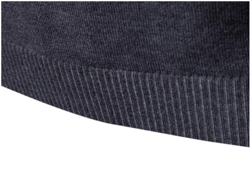High-neck sweater for men, Korean-style slim-fit sweater, lapel woolen sweater for men, thick base knitted sweater for export pic 23
