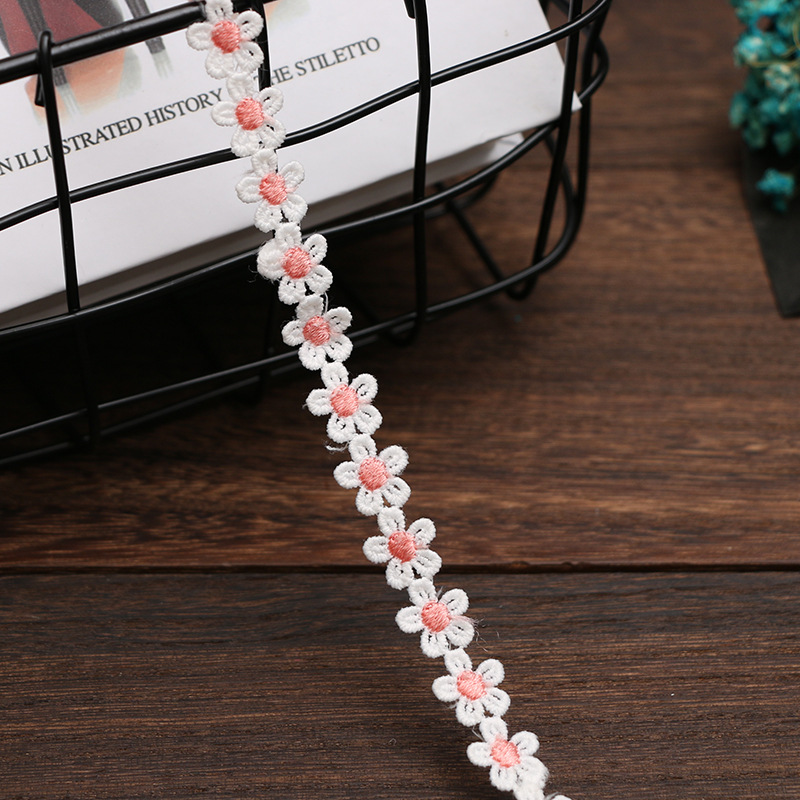 1.5CM water-soluble embroidered little bee lace, Daisy sunflower, DIY handmade accessories, clothing, hair accessories, fabric, tiled pic 15