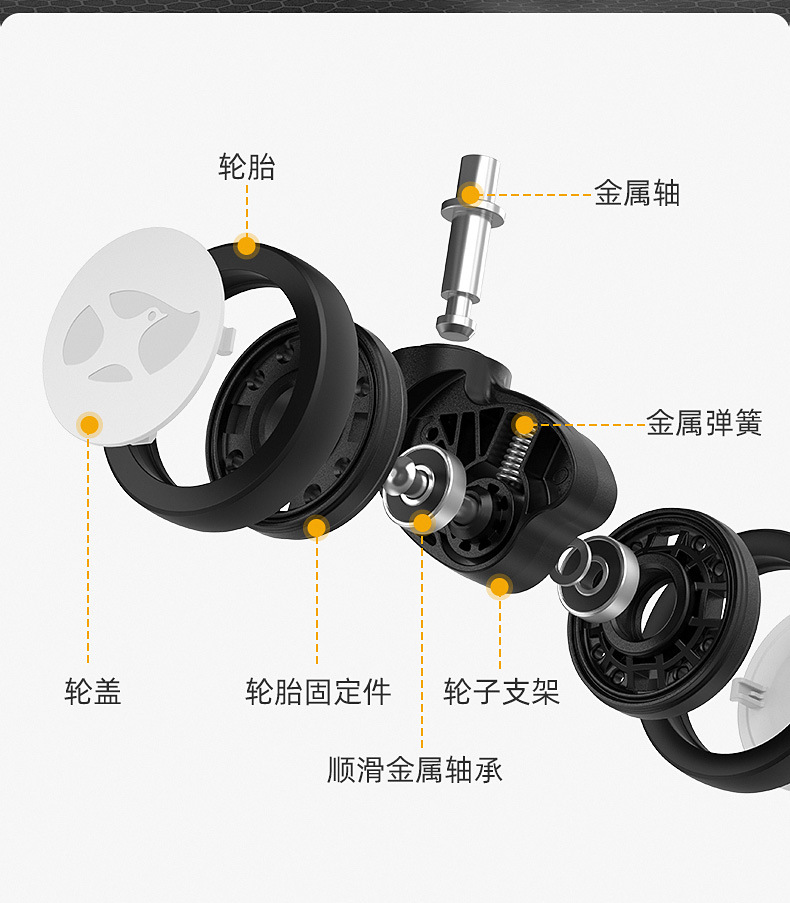 芒果鸟G2宽拉杆行李箱多功能耐摔PC20寸大容量拉杆箱登机箱高颜值详情21