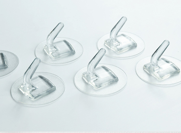Wholesale of seamless hooks, strong adhesive hooks, transparent non-drilling adhesive hooks, household waterproof self-adhesive small door hooks pic 19