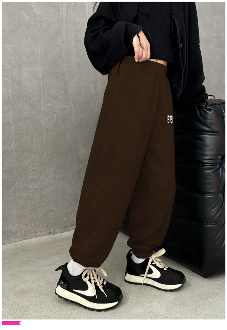 冬季女童加绒裤子外穿秋冬2023新款儿童加厚卫裤大童冬季奥利绒运详情17