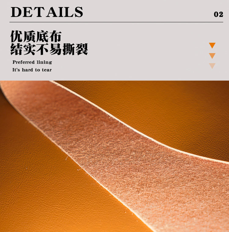 Napa texture super-fine pu leather in stock, 1.3mm skin-like bag, sofa leather, calfskin, and artificial leather for car seat cushions pic 6