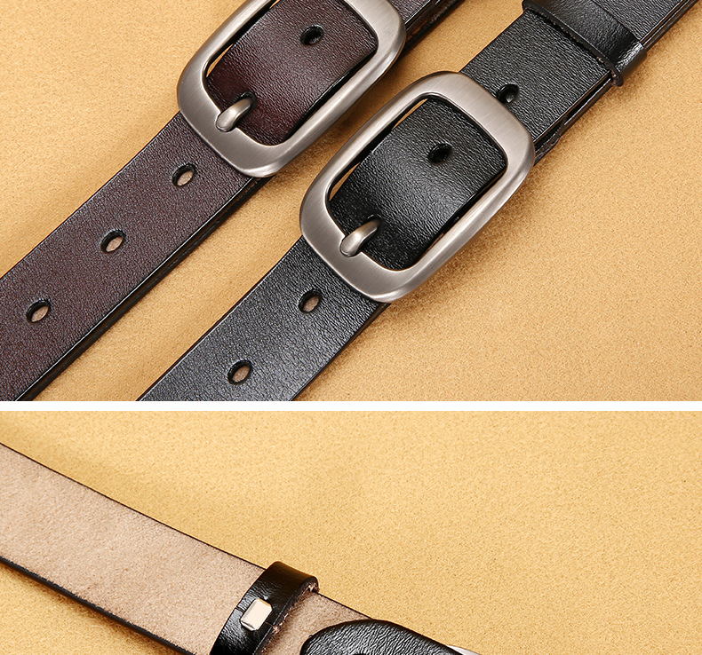 抖音爆款女士真皮牛皮腰带休闲简约百搭皮带潮时尚牛仔裤腰带女款详情7