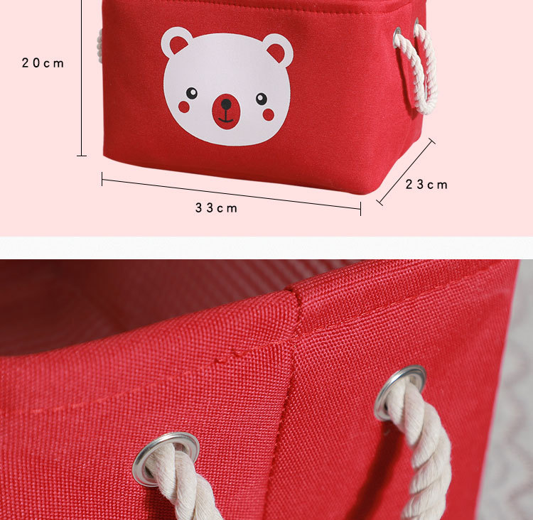 Household storage basket, fabric dust-proof organizing bag, underwear and underpants, clothes sorting, student small cloth bag storage basket pic 3