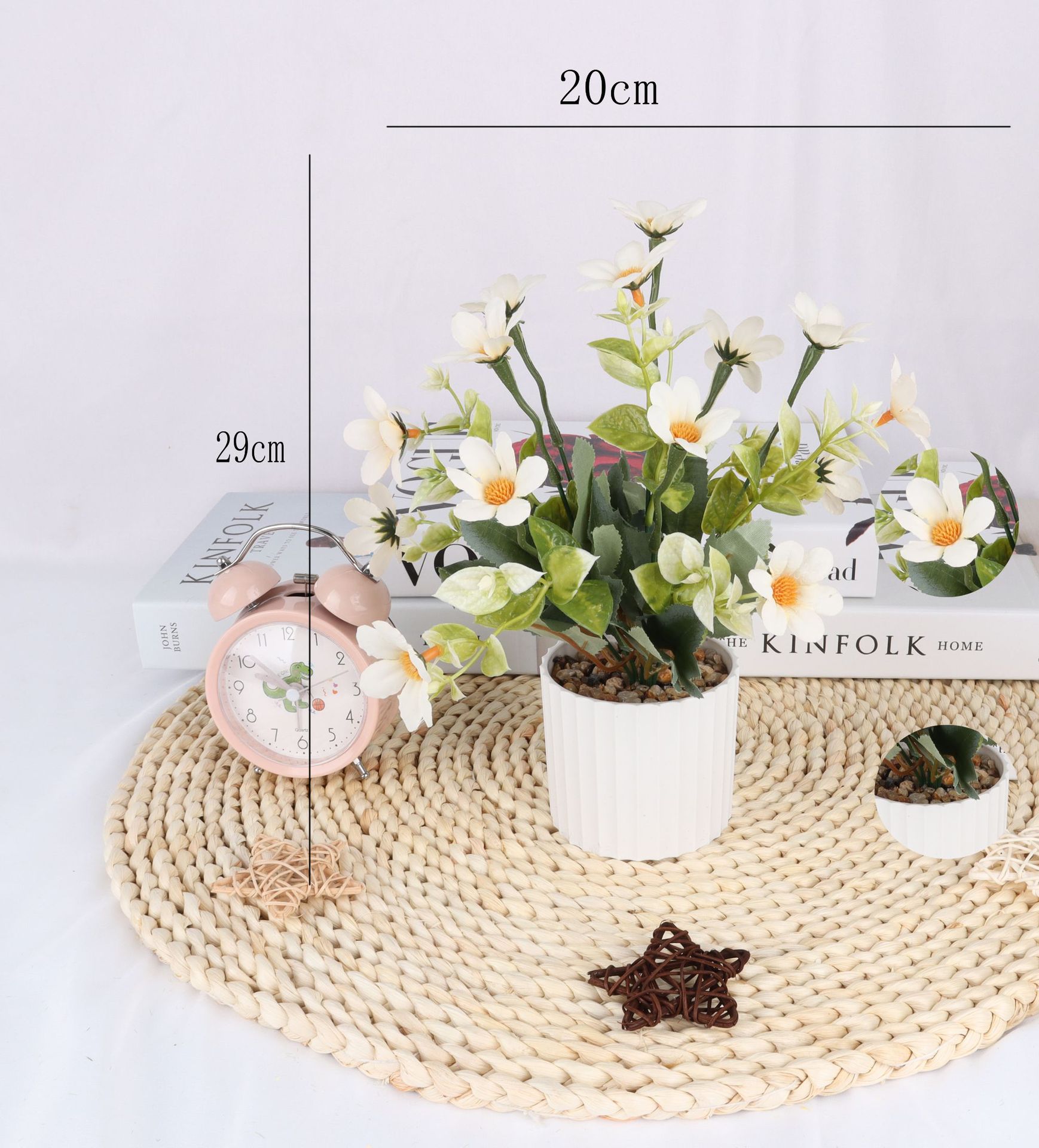 Artificial chrysanthemum potted plants/artificial flower bonsai/artificial flower creative interior small ornaments/Direct supply from Amazon factory pic 2