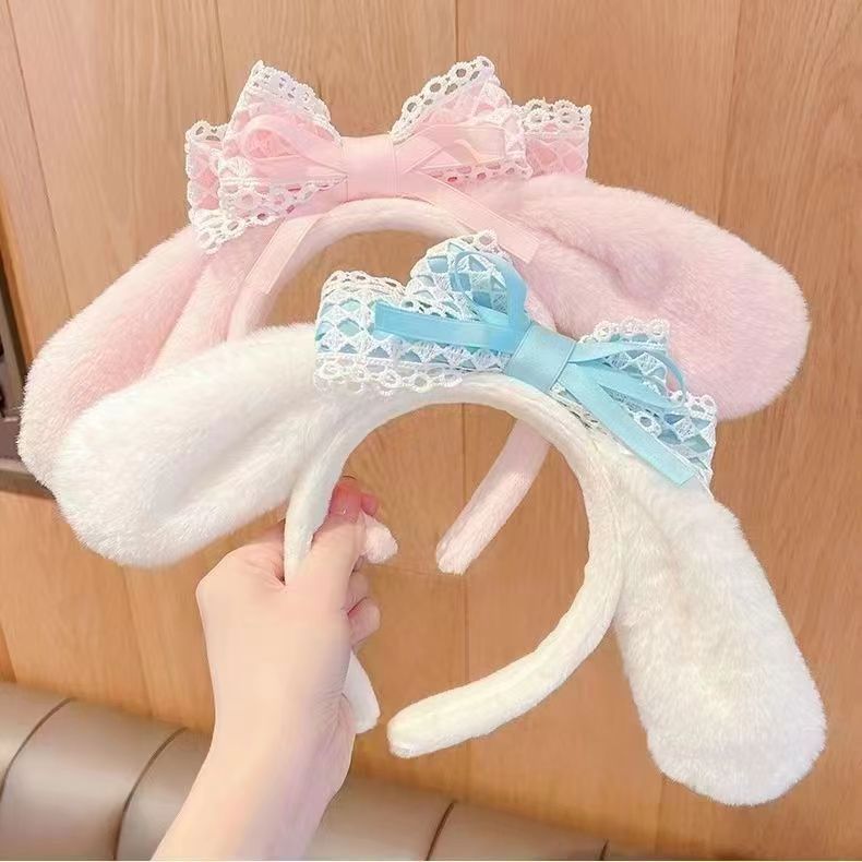 Korean-style new clear and cute facial mask, hair band, plush headwear, hair clip, princess, Internet celebrity factory direct sales and wholesale pic 2