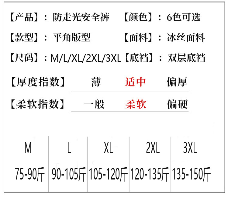 无痕冰丝一片式中腰纯色棉裆透气大码女士平角内裤女平角安全裤详情22