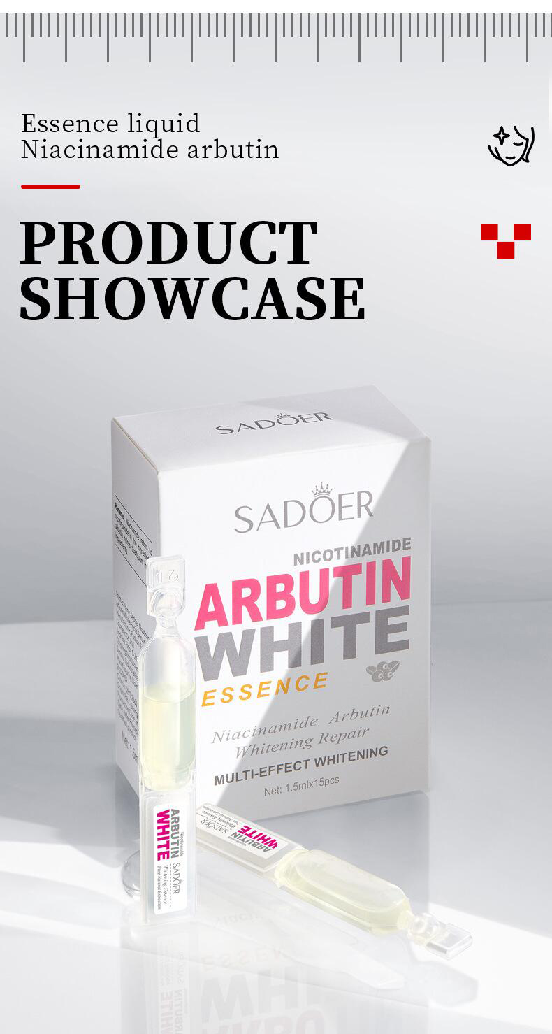 全英文次抛精华液SADOER烟酰胺熊果苷保湿一次性跨境外贸批发详情10