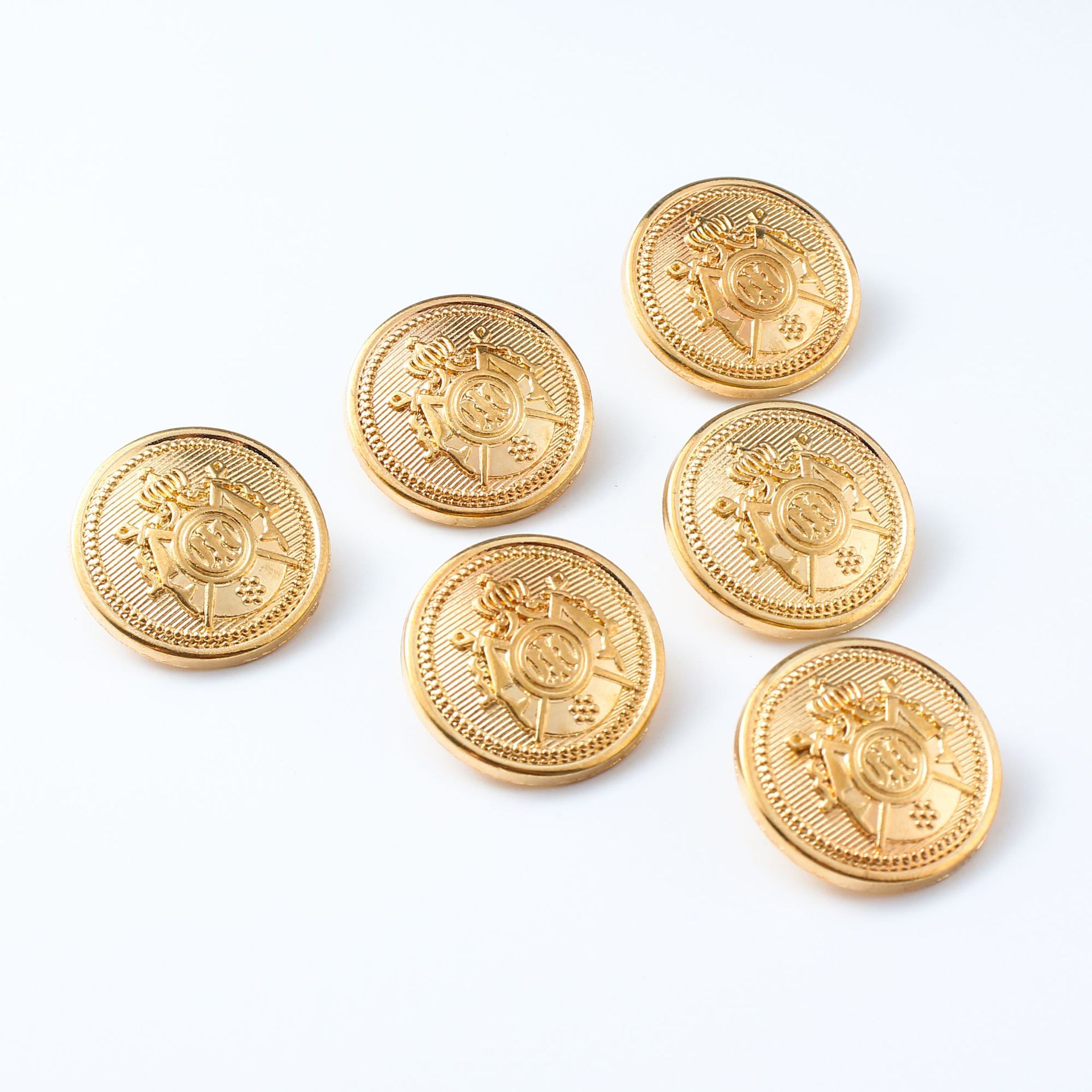 圆形复古铜皮纽扣 牛仔裤扣子 金属铜扣衣服外套大衣扣详情3