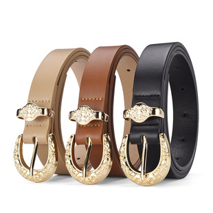 Carefully selected Korean-style hollowed-out punk casual belt for women, fashionable star eye decoration, double-row belt for women pic 21