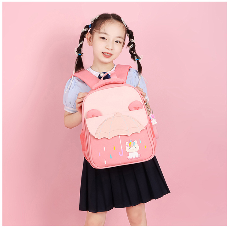 New color-matched cartoon backpack for middle and large classes of primary school students, as well as backpacks for boys and girls in preschool classes pic 14
