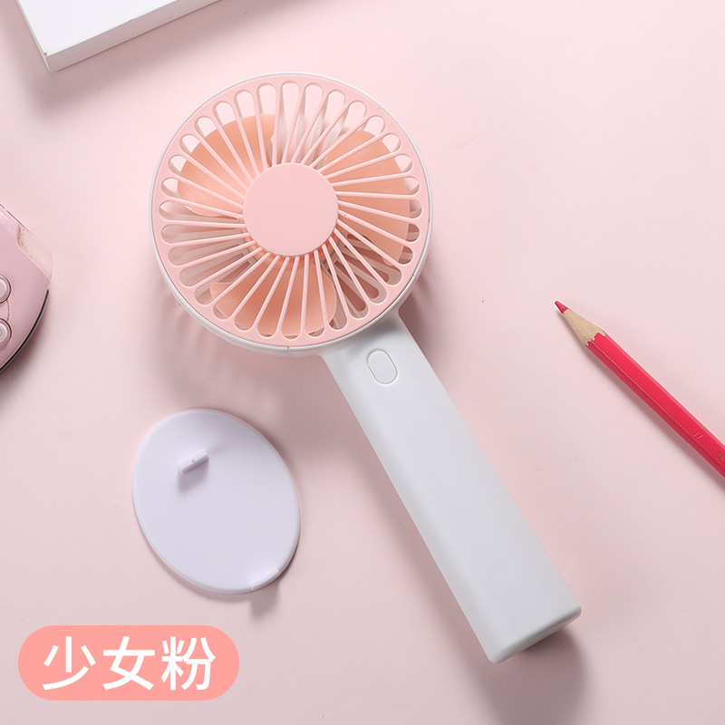 Summer new portable handheld small fan usb charging mini dormitory outdoor folding fan gift logo pic 7