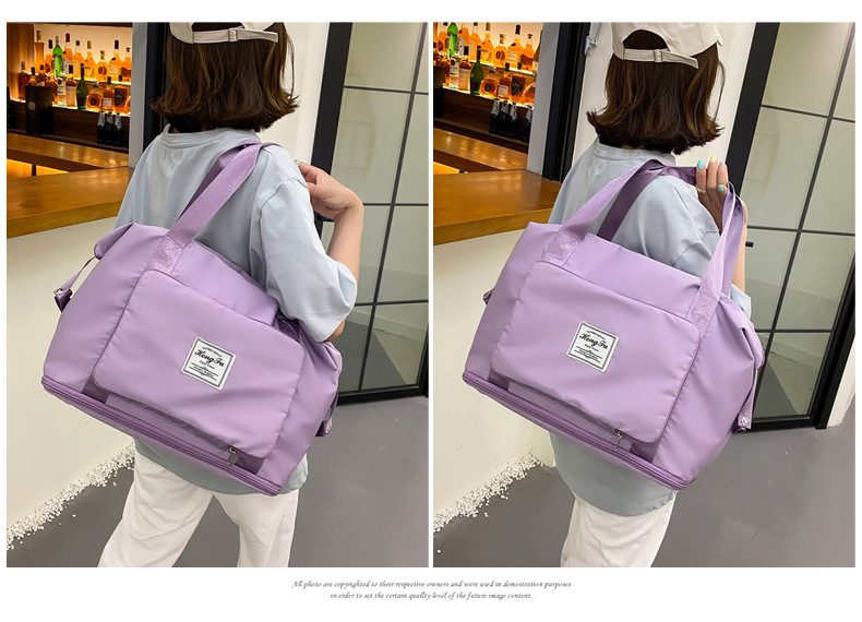 Wholesale dry and wet separation sports hand-held shoulder bags, yoga and fitness bags, folding and storage large-capacity travel bags, LOGO pic 63