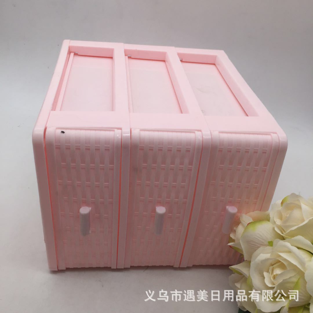 Nuevo estilo de plástico cajón caja de almacenamiento gabinete de cocina caja de almacenamiento de una sola capa organizador de ropa transparente caja de almacenamiento de armario pic 3