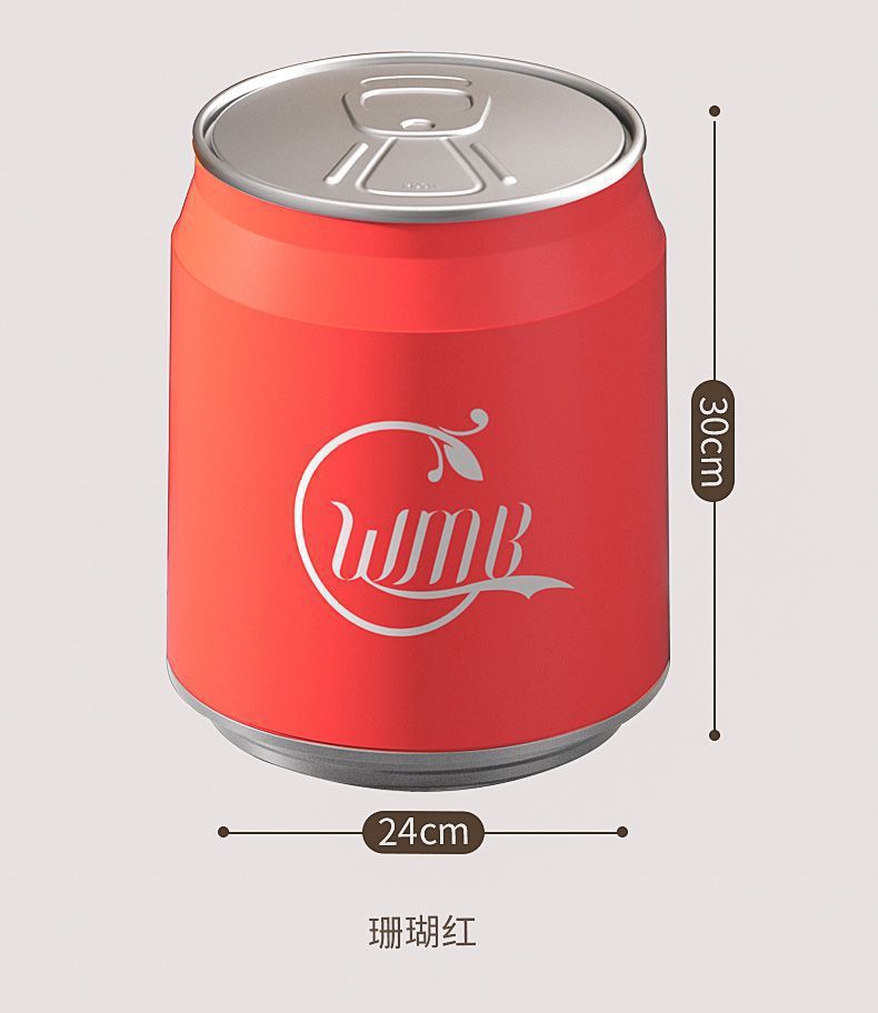 网红垃圾桶可乐易拉罐创意大容量带盖按压式卧室客厅家用收纳纸篓详情18