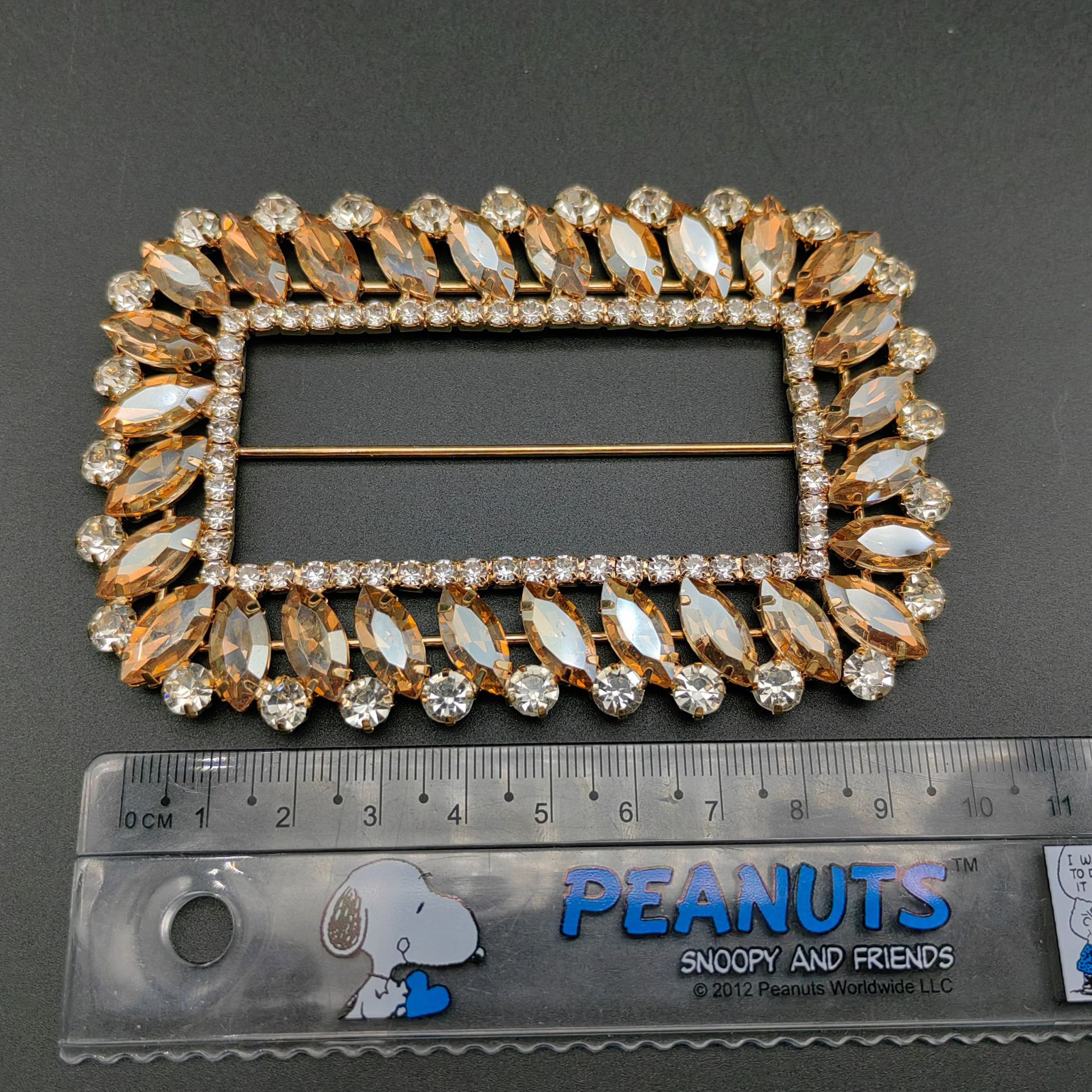 长方水钻三档扣服装装饰扣头衣角打结扣大衣风衣腰带扣皮带日字扣详情7