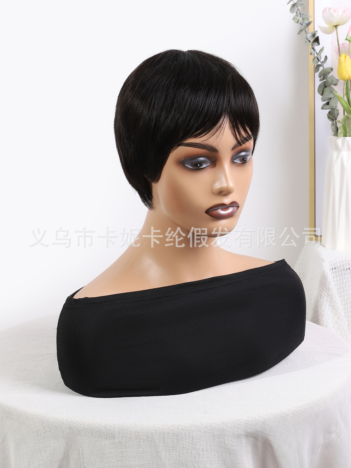 newlook estilo explosivo para hombres y mujeres mismo estilo corto peluca bobo nueva alta temperatura seda fibra química #4 peluca NK0067 pic 6