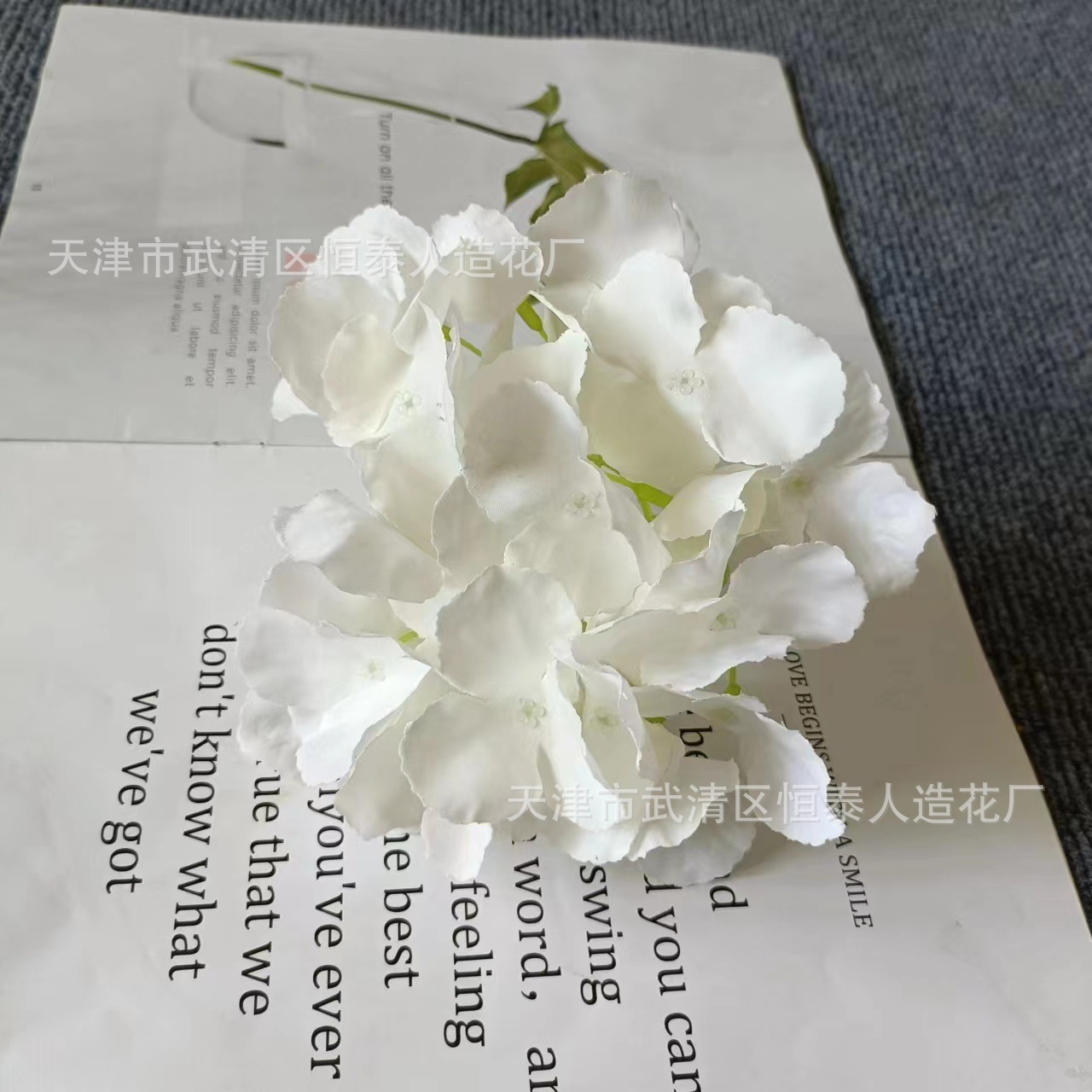 仿真绣球花头27片 婚庆花墙路引装饰花婚礼布置绢花摄影道具假花详情8