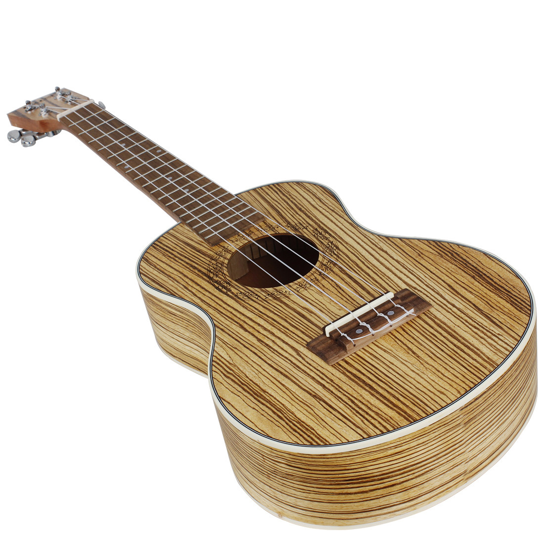 IRIN zebra wood Ukulele, ukulele, Hawaiian 4-string small guitar pic 12