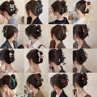 黑色一次性橡皮筋女扎头发高弹力发绳不伤发发圈儿童头绳编发发饰详情9