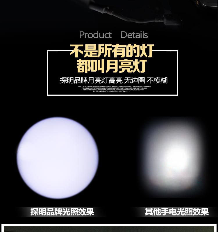 厂家直销迷你手电筒 usb不锈钢手电筒批发 户外露营照明led手电筒详情5