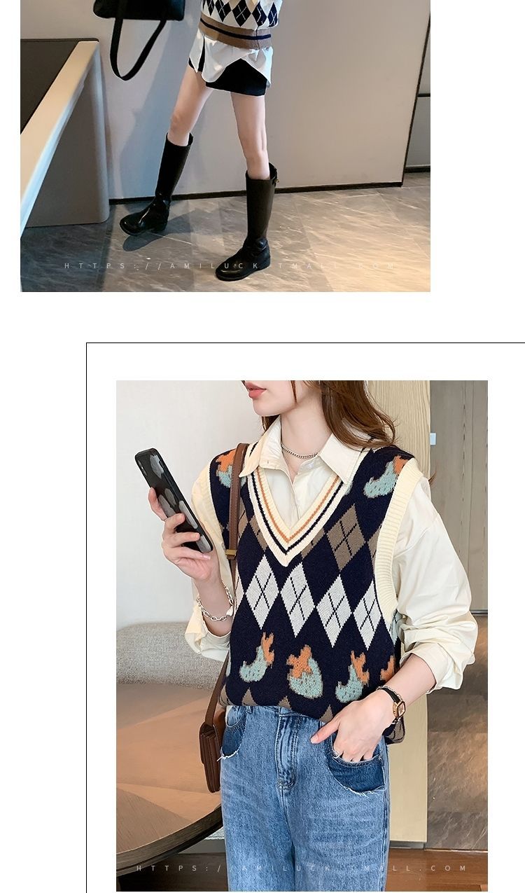 针织马甲背心女新款洋气内搭上衣百搭可外穿2022外搭叠穿小马甲详情18