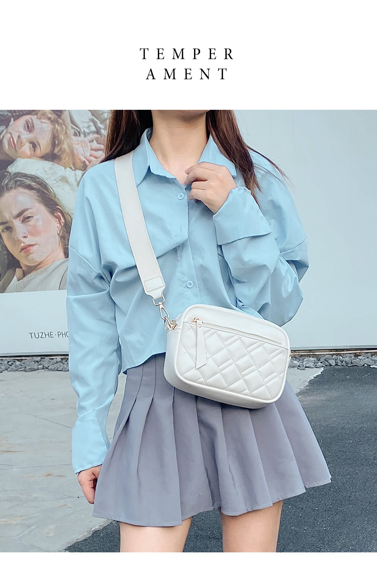 潮流包包女包2023新款跨境外贸大容量斜挎小包女士单肩菱格小方包详情1