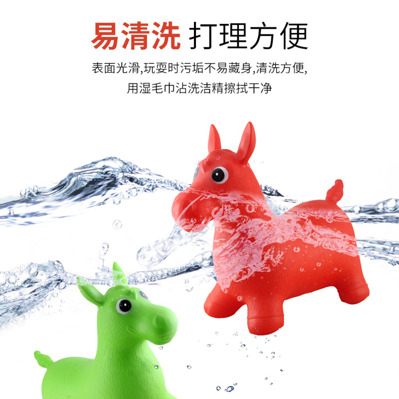 批发跳跳马PVC儿童弹跳动物坐骑加大加厚小鹿叮当充气玩具带音乐详情18