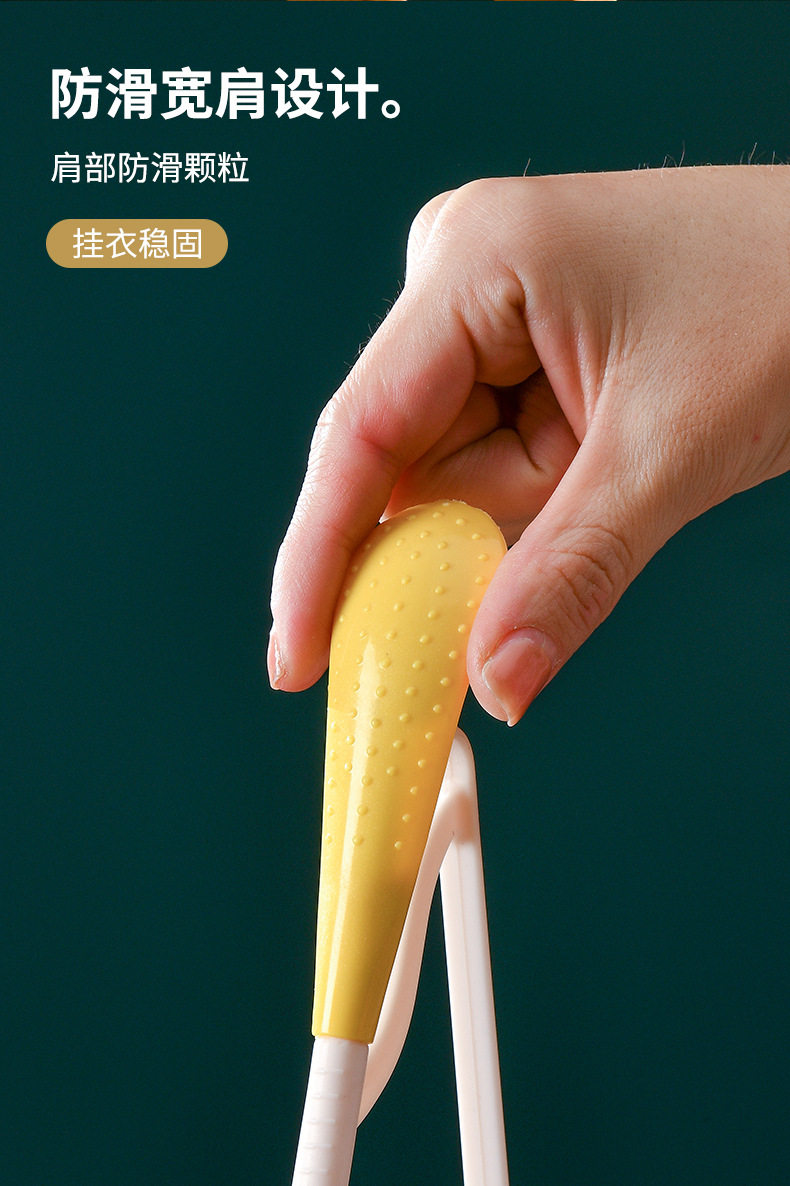 Wholesale of seamless plastic clothes hangers, adult shoulder protection clothes, wide shoulder multi-functional clothes drying racks for dormitories, thickened and connected hanging racks pic 25