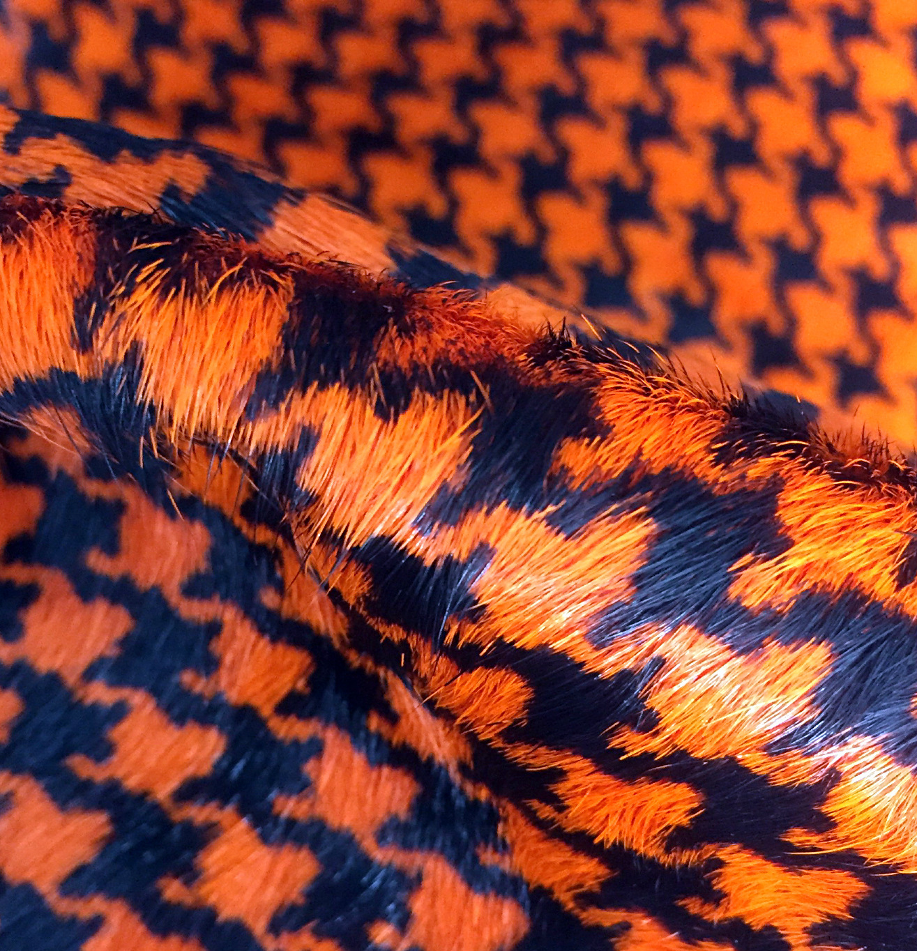 Yiwu genuine horsehair, genuine cowhide, printed horsehair, thousand-bird pattern horsehair, colored horsehair pic 8